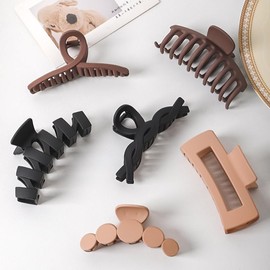 Eternalcart Pack of 6 Large Hair Claw Clips for Women, Hair Clips, Modern Hair Styling Clips, Hair Clips, Hair Clips for Thick & Thin Hair