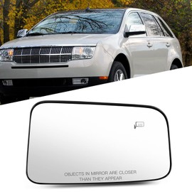 ITOPUP Passenger Side View Mirror Glass Fits 2007-2011 For Ford Edge 2007-2010 For Lincoln MKX Door Mirror Glass with Heating