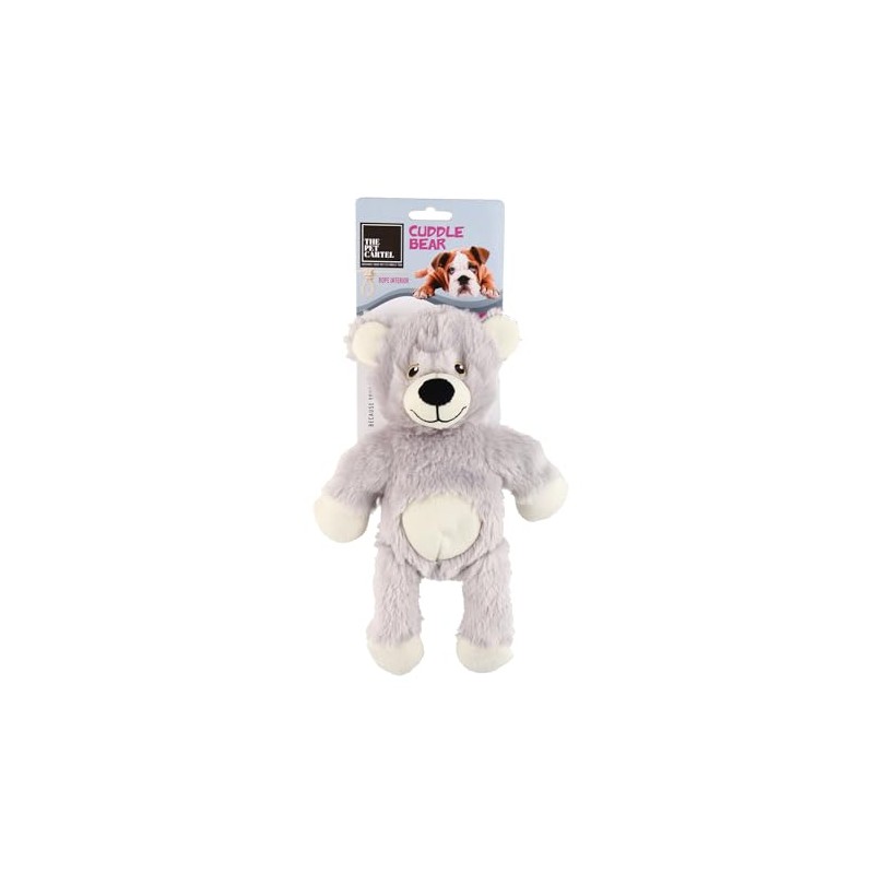 The Pet Cartel Cuddle Bear Small, Grey