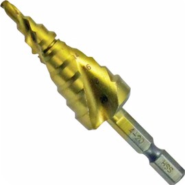 KONYO SHUREMAN 9 Stage Spiral Drill, 0.1 - 0.8 inches (4 - 20 mm) SSDT-9B