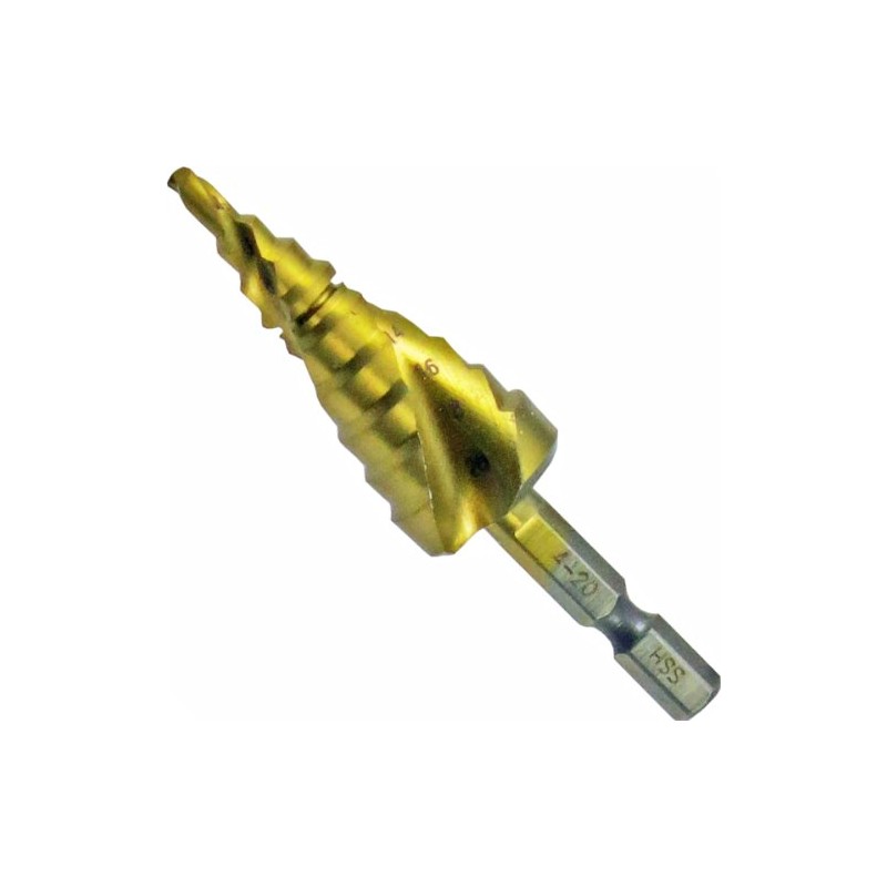 KONYO SHUREMAN 9 Stage Spiral Drill, 0.1 - 0.8 inches