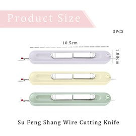 ​​3 Stück Nadeleinfädler Einfädelhilfe für Nähnadeln,auftrenner für Nähte,Einfädler für Nadeln,Einfädler,Nähmaschine,Needle Threader,Nadeleinfädler zum Handnähen,2-in-1 Nadeleinfädler Nahttrenner​​