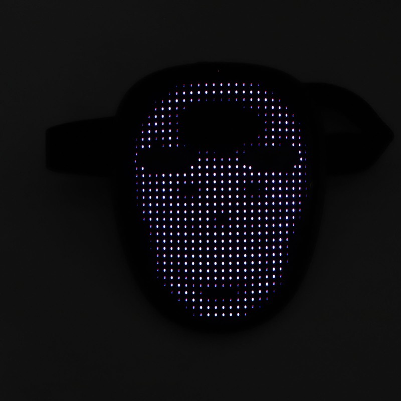 Kids LED Mask with Gesture Sensing USB Rechargeable RGB LED