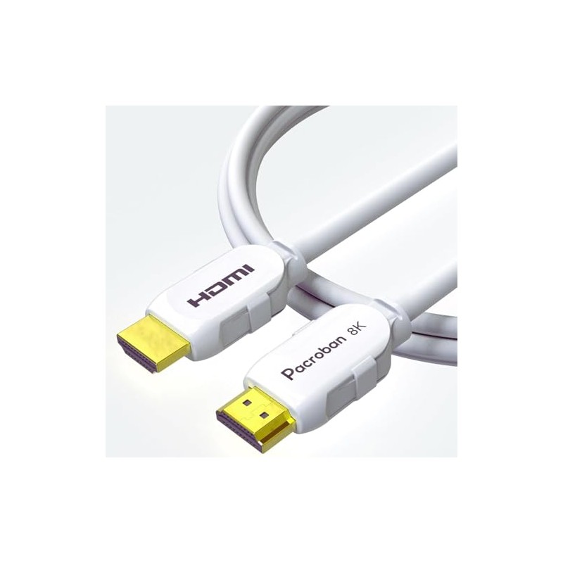 HDMI Cable 6ft 2 Pack White 8K