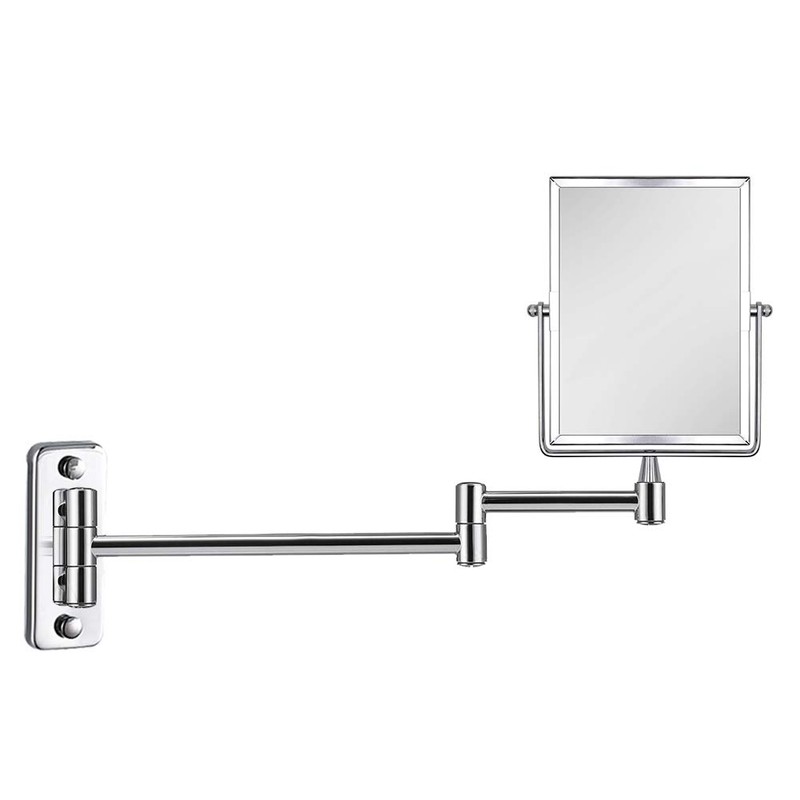 QiMH 3X Magnifying Wall Mounted Vanity Makeup Mirror | Rectangular