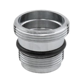 XZW Water faucet adapter Male thread M18.5 to male thread M22 With sealing ring Faucet aerator adapter Suitable for kitchens and bathrooms 1 Pcs