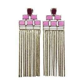 Red Ruby Gemstone Long Fashion Drop Dangle Earring for Women Unique Designer Modern 925 Silver Earrings Jewellery, Sterling Silver, Simulates ruby