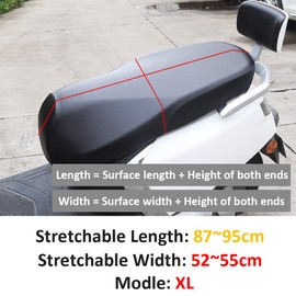 MOCNT Motorcycle Seat Cover Universal Motorcycle Seat Cover Waterproof Motorcycle Seat Cover Seat Cover Motorcycle Seat Covers Cushion Cover Seat Elastic Protection XL
