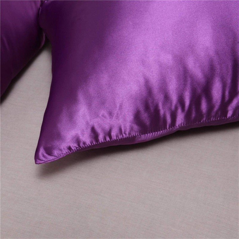 Satin silky PillowCases - 2 Packs Silky-soft, Anti-static Dust Mite