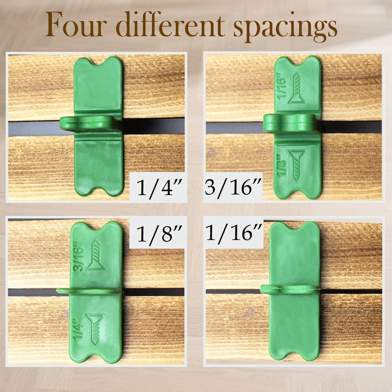 Chlmetf 6Pcs Reusable Decking Spacers with high-Quality Plastic and 4