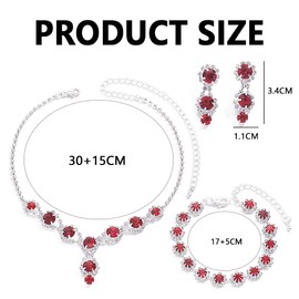 TTPSRY Wedding Jewellery Set Women's Necklace Earrings Bracelets in the Shape of a Leaf with Zirconia Wedding Anniversary Gifts for Bride Women Adjustable Jewellery Set, Copper