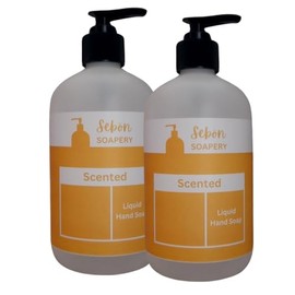 Black Canyon Home and Body Sebon Soapery Amber & Orange Blossom Scented Liquid Hand Soap, 12 Oz (2 Pack)