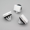 VVO Fasteners Plastic Tailgate Exterior Trim Clip, White (Pack of
