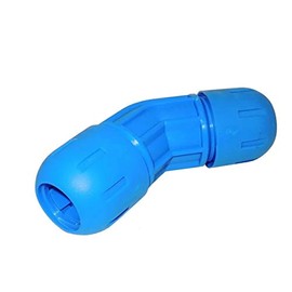 RAPID AIR FASTPIPE 45 DEGREE ELBOW ADAPTER FOR 1" FAST PIPE TUBING, FOR COMPRESSED AIR PIPING PIECE, F2004