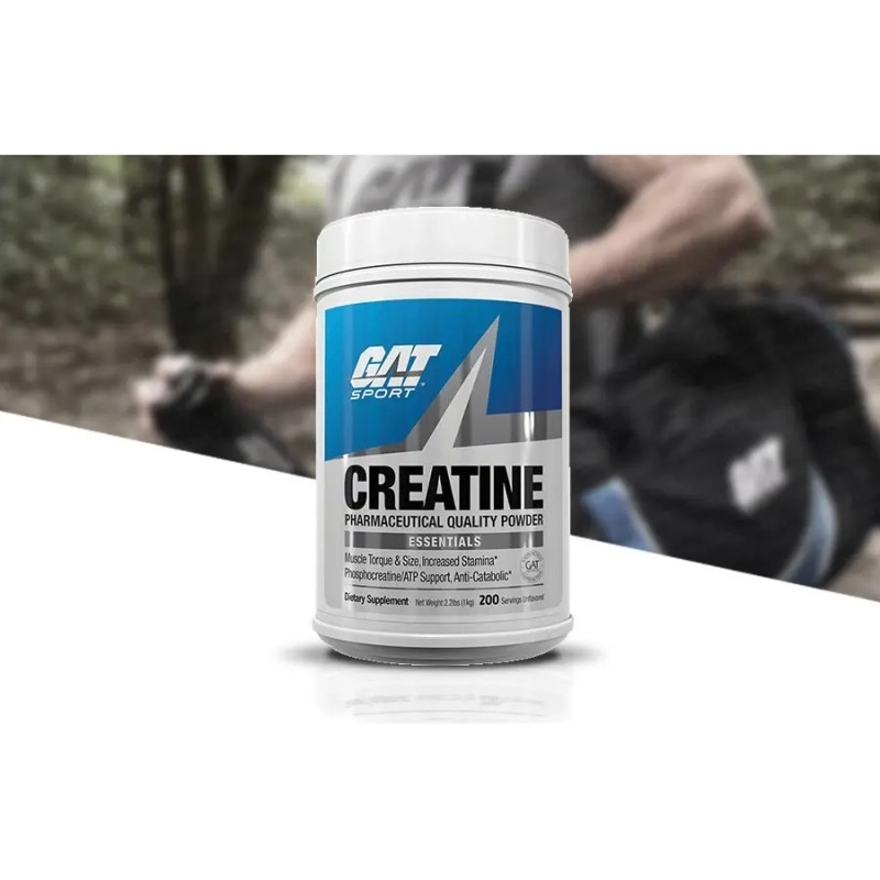 Creatina Monohidratada Micronizada Gat 200 Porciones Sabor Polvo