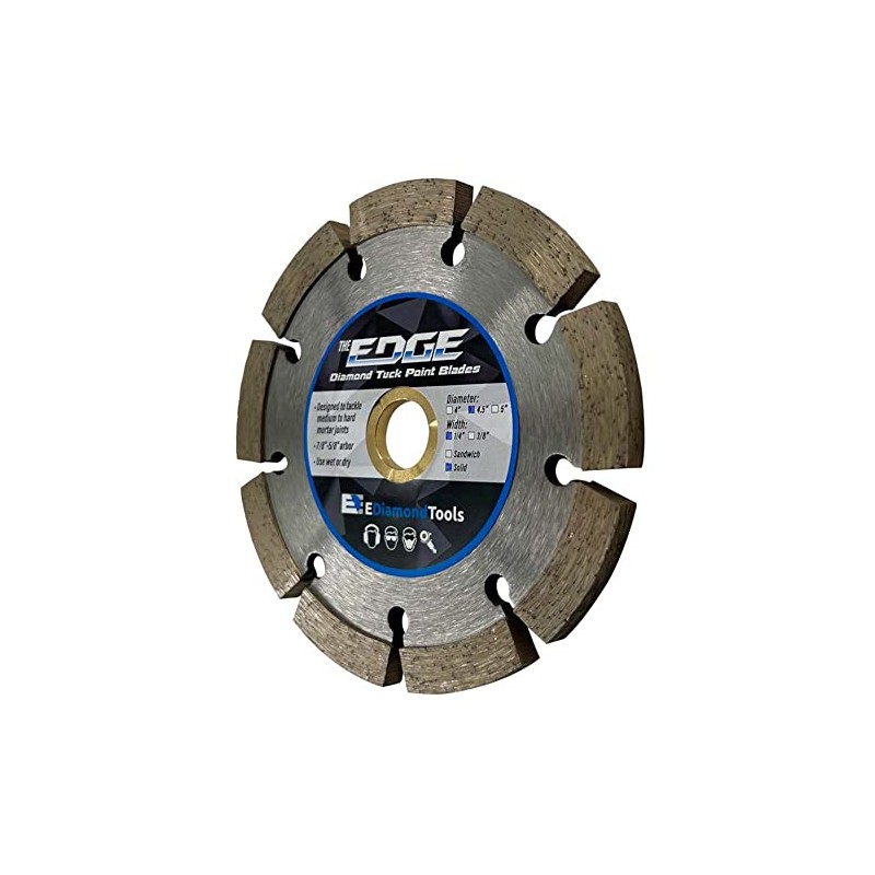 4.5" Diamond Tuck Point Blade for Mortar Joint Removal, Single