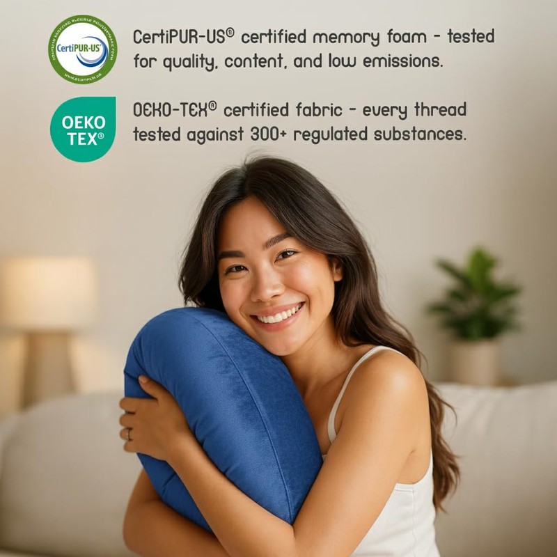 MELLO Lap Pillow for Reading – Memory Foam Gaming Pillow
