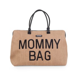Childhome The Original Mommy Bag, Large Baby Diaper Bag, Mommy Hospital Bag, Large Tote Bag, Mommy Travel Bag, Baby Bag Tote, Pregnancy Must Haves (Raffia Natural)