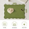 6 PC Quilted Placemats, 18"X13"Extra Large Cotton Placemats Set of
