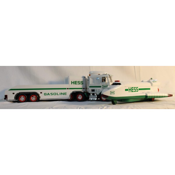 Hess Hess 1999 Truck and Space Shuttle with Satellite