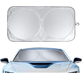 KEGILUH Mini Mini Clubman/Mini Crossover/Mini Convertible/Mini 5 Doors/Mini Paceman/Mini Roadster Compatible with Blackout Front Sunshade Front Sun Shade Windshield Sun Shade, Foldable, Light