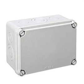 Ide IDE IP65-IP67 Waterproof Box with Matte Lid and Pre-Cut Entrances, 116 mm x 162 mm x 76 mm, Grey, 1