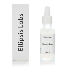 Anti Ageing Collagen Serum by Ellipsis Labs, made with a process against ageing and with collagen promoting properties to reduce fine lines and wrinkles.