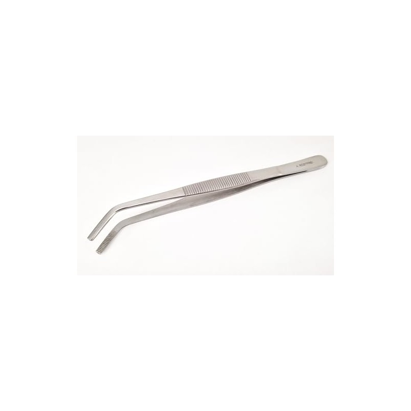 16cm Front Angled Tweezers for Laboratory Practice, Industrial Work, Gardening,