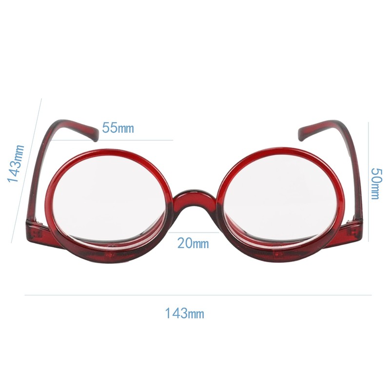 Aisi Magnifying Makeup Glasses Eye Make Up Spectacles Flip Down