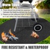 Fire Pit Mat, 39 in Under Grill Mat Fire Resistant