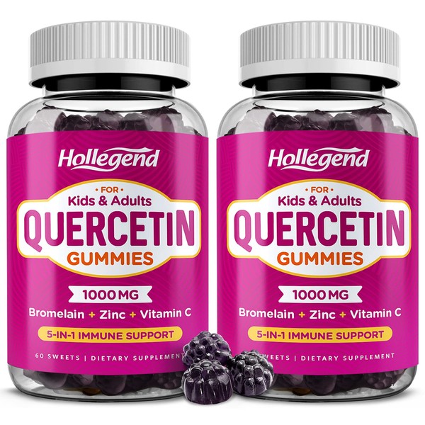 HOLLEGEND HOLLEGEND Quercetin Gummies for Kids and Adults, 1000mg Quercetin