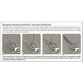 WCS Softstrand Uncoated Stranded Stainless Steel Picture Wrapping Wire, Size #5, 40 lb / 18 kg, Stainless