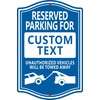 Reserved Parking Signs,12x18Inch Aluminum Reserved Sign, UV Protected and Weatherproof,