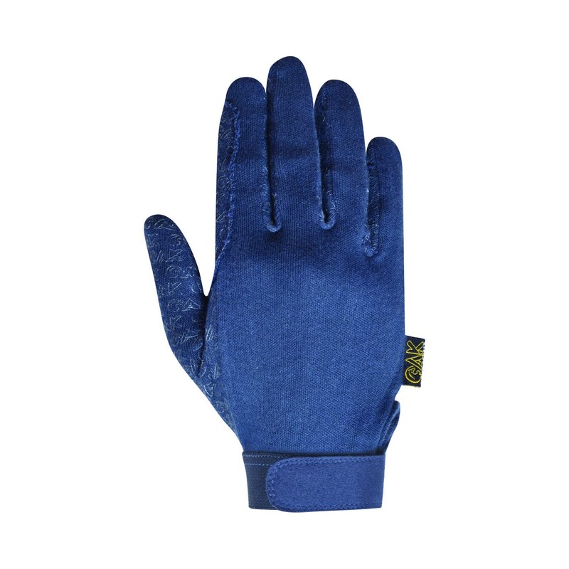 AK Cotton Grip Horse Riding Gloves AKRS-8485 (M, Navy)