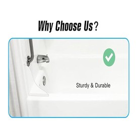 2Pcs Transparent Bathtub Shower Splash Guard,Shower Splash Guard for Bathtub Corner,Detachable Shower Splash Guard,Shower Splash Guard, Bathtub Shower Water Splash Guards for Sinks, Tubs (Transparent)