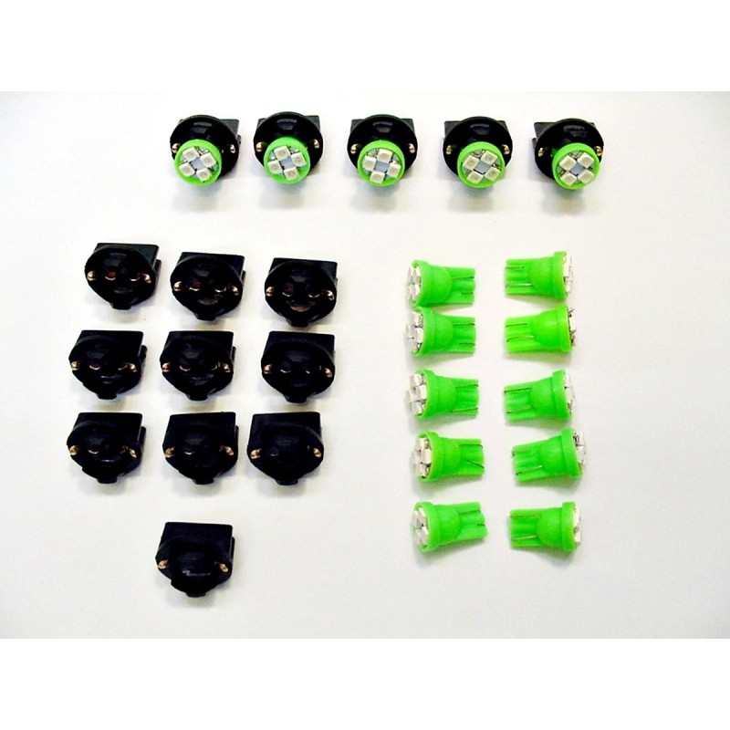 Lumiglow 15 Green 4 LEDs Light Bulbs 1/2" Sockets License