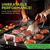 NutriChef 20"x13" Stove Top Grill Pan - Double Burner, Hard-Anodized