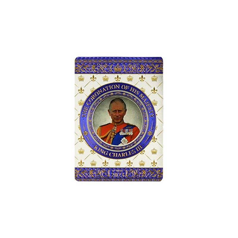 Elgate King Charles III Coronation Foil Stamped Magnet Commemorative Memorabilia