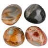 KYEYGWO Polished Ocean Jasper Healing Crystal Palm Stones, Irregular Tumbled