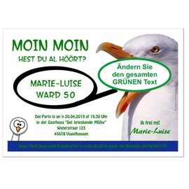 Modern Birthday Invitations for 18 20 25 30 40 with Saying - Cool Funny Desired Text Change Flat Nozzle - in 2 Sizes, 20 Cards - 17 x 12 cm