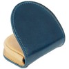BlissLeather Oil, Cordovan, Genuine Leather Horseshoe-Shaped Coin Case (Interior: Tochigi