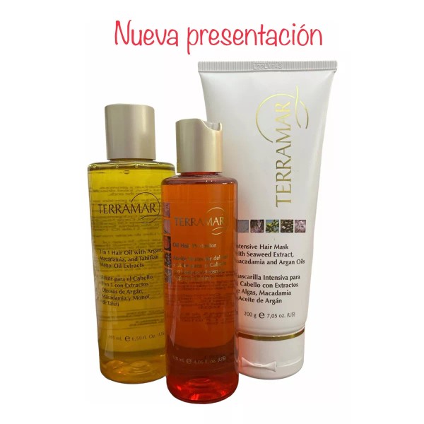 Terramar - Oleo +mascarilla + Óleo Protector De Calor +envío