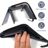 MOIRENTO®, Grey Black Wallet, RFID Blocking, Real Leather Mens, with