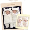 Nunibum Baby Swaddle Blanket Boys Girls Cute Bear Plush Essential