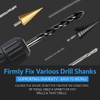 3/8" Keyless Drill Chuck Adapter 0.8-10mm, 1/4-Inch Hex Shank, Capacity