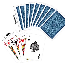 Timenued Playing Cards 2 Pack,2 Decks of Cards,Playing Card Games for Adults,Poker Cards Professional,Standard Playing Cards Set,Suitable for Game Night,Various Party Game,Pink/Light Blue