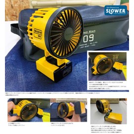 SLOWER SLW200 Mini Blower Circus Olive Blower Fan 6.1 x 3.8 x 2.8 inches (15.4 x 9.7 x 7.1 cm)