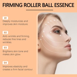 2 Stück Augenserum Mit Roller Ball, Hydrating Eye Cream Firming Eye Cream Rollerball Castor Oil Frankincense Rollerball Under Eye Augen-Roller-Serum, Reduziert Augenfalten, Befeuchtet Und Beruhigt