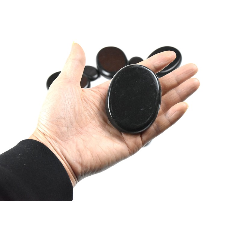 Windfulogo 4pcs Hot Massage Stone Set Natural Lava Basalt Spa