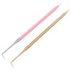 2 Teiliges Wimpernlift Dauerwellenwerkzeug, Gebogene Spitze, Kurzer Kamm B6, Doppelseitiges
